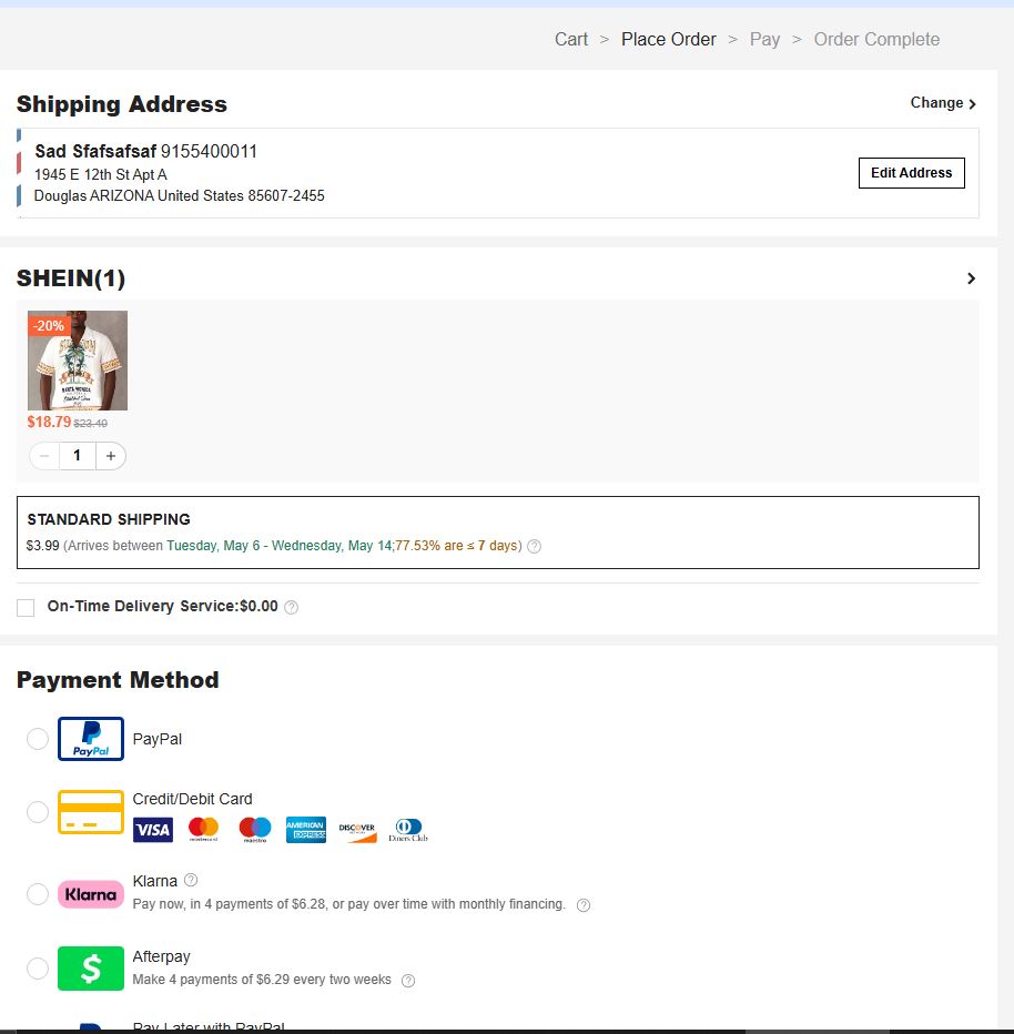 Before: Vague shipping timeline